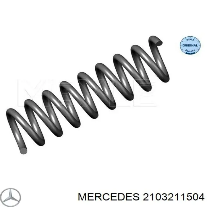 2103211504 Mercedes muelle de suspensión eje delantero