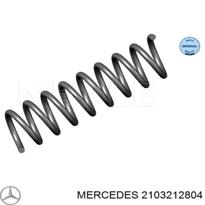 2103212804 Mercedes muelle de suspensión eje delantero
