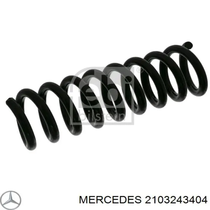 2103243404 Mercedes muelle de suspensión eje trasero