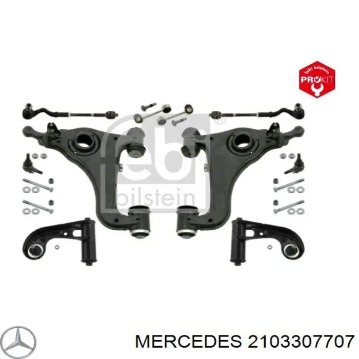 2103307707 Mercedes barra oscilante, suspensión de ruedas delantera, inferior derecha