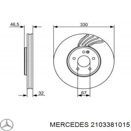 2103381015 Mercedes rótula barra de acoplamiento exterior