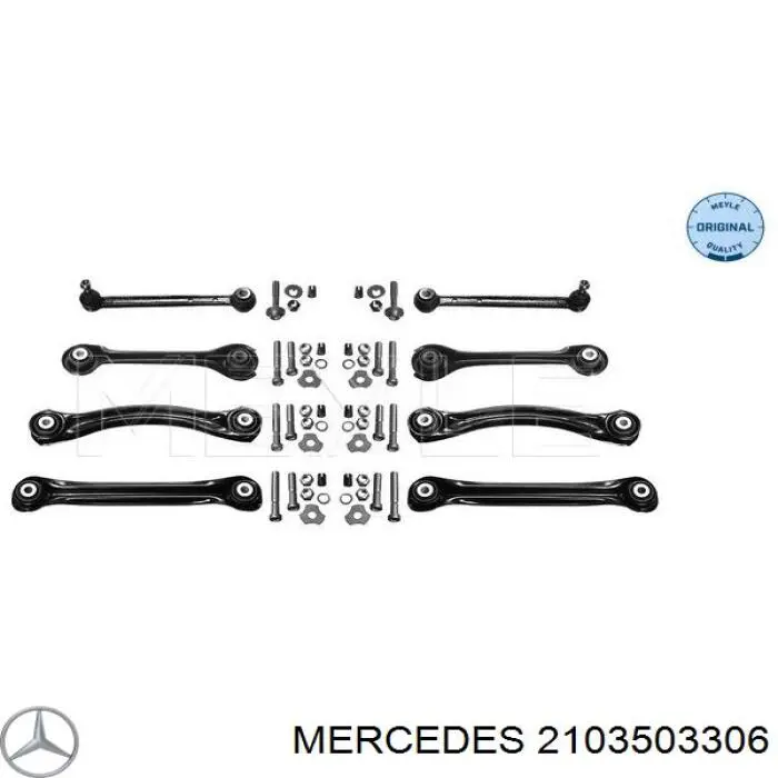 Brazo superior de suspensión trasera izquierdo/derecho 2103503306 Mercedes