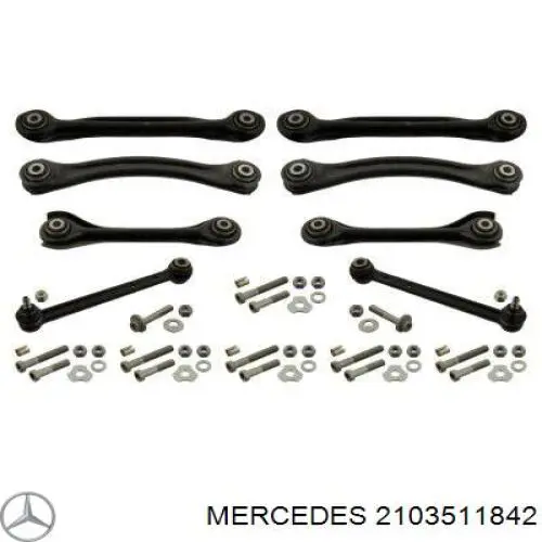 2103511842 Mercedes suspensión, cuerpo del eje trasero