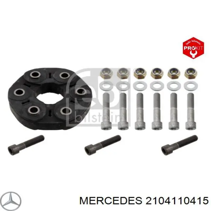Acoplamiento elástico del cardán 2104110415 Mercedes