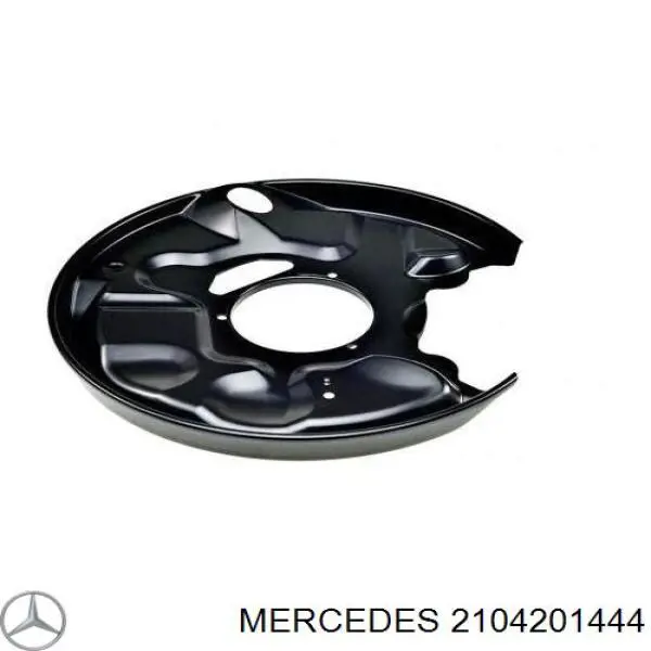 2104201444 Mercedes chapa protectora contra salpicaduras, disco de freno trasero izquierdo