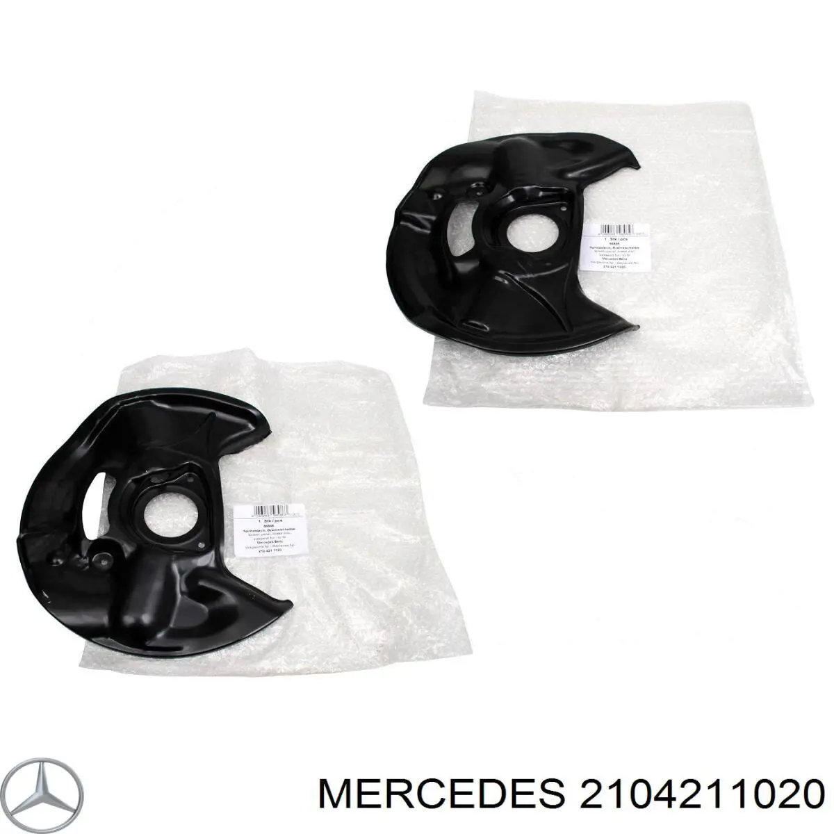 2104211020 Mercedes chapa protectora contra salpicaduras, disco de freno delantero izquierdo