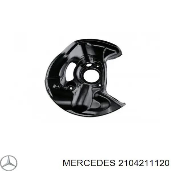 2104211120 Mercedes chapa protectora contra salpicaduras, disco de freno delantero derecho