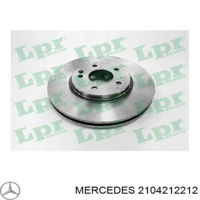 Comprar 2104212212 Mercedes Freno de disco delantero