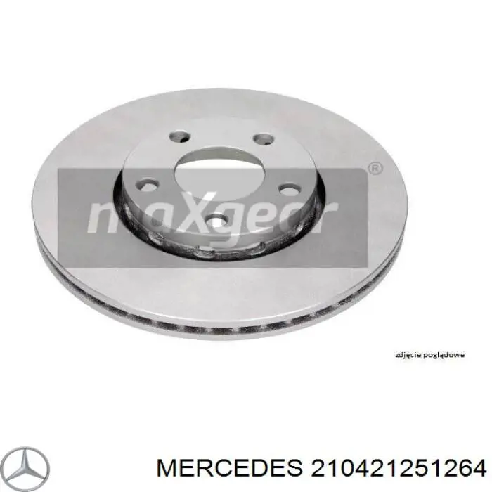 210421251264 Mercedes freno de disco delantero