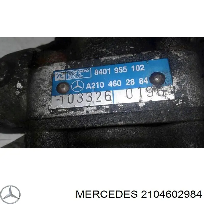 Bomba de dirección 2104602984 Mercedes