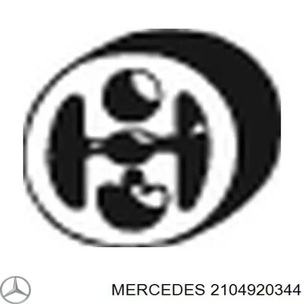 2104920344 Mercedes soporte escape