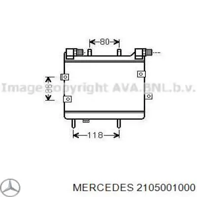 2105001000 Mercedes radiador de aceite