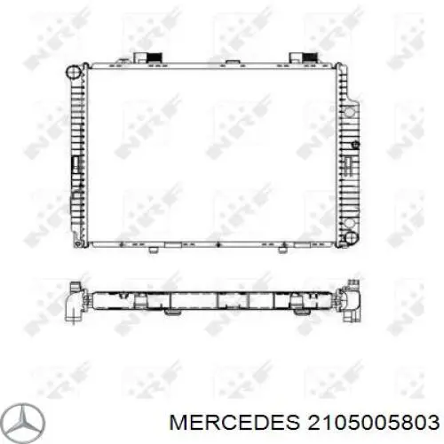 2105005803 Mercedes radiador