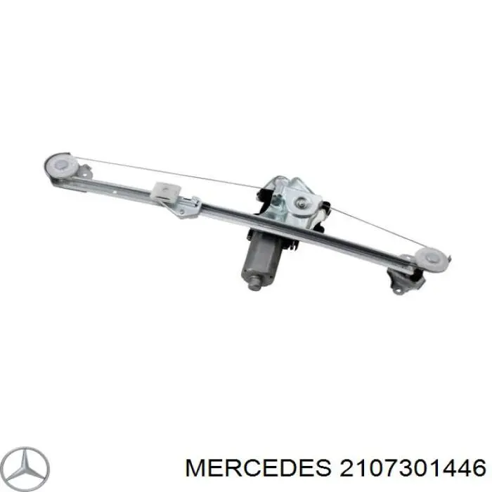 2107301446 Mercedes mecanismo de elevalunas, puerta trasera derecha