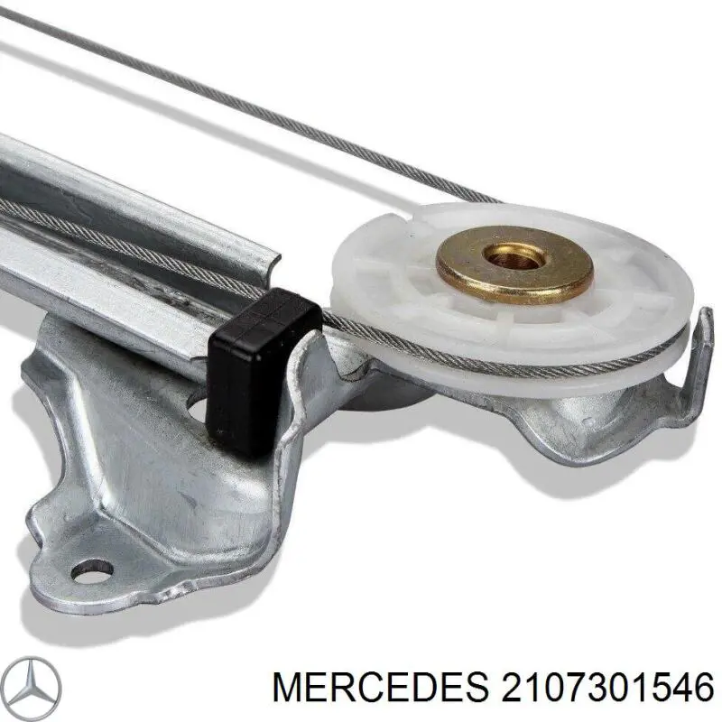 Mecanismo alzacristales, puerta trasera izquierda Mercedes 2107301546