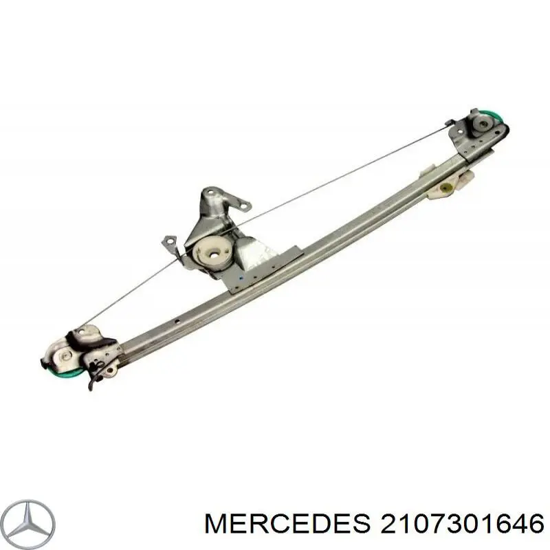 Mecanismo alzacristales, puerta trasera derecha Mercedes 2107301646