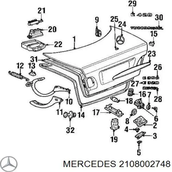 A210800274864 Mercedes bomba neumatica del cuerpo