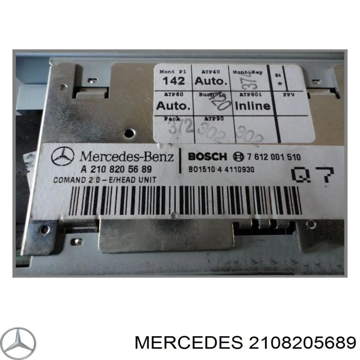 2108205689 Mercedes radio (radio am/fm)