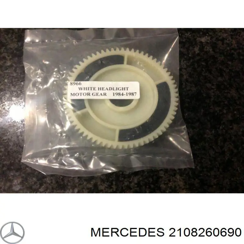 2108260690 Mercedes cristal de faro antiniebla derecho
