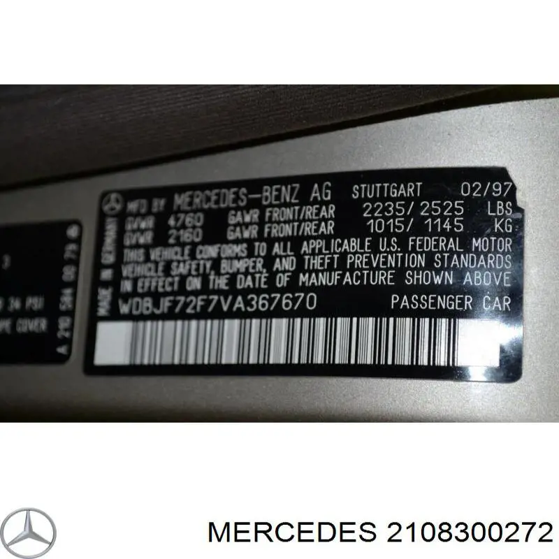 2108300272 Mercedes