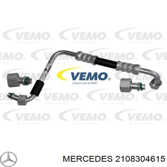 2108304615 Mercedes tubería de baja / alta presión, aire acondicionado, de condensador a secador