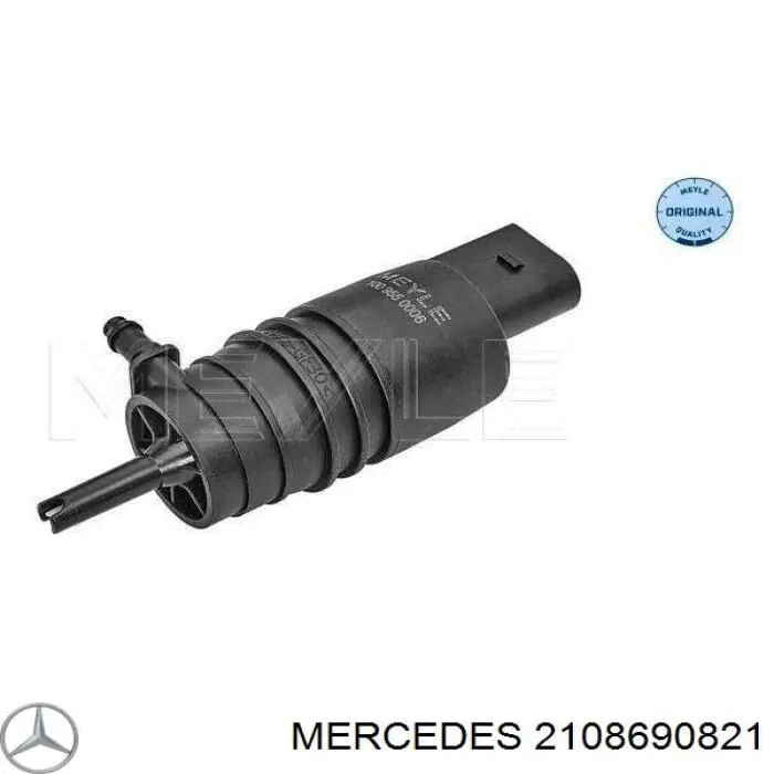 Bomba de agua limpiaparabrisas, delantera 2108690821 Mercedes