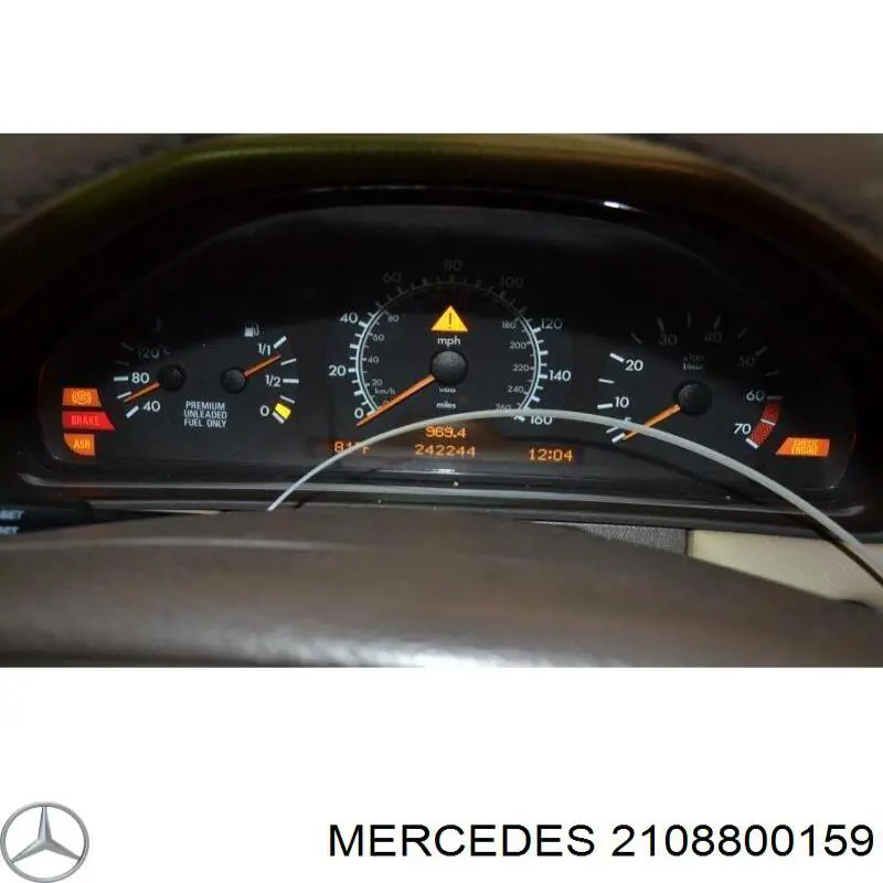 2108800159 Mercedes cable de apertura de capó del motor