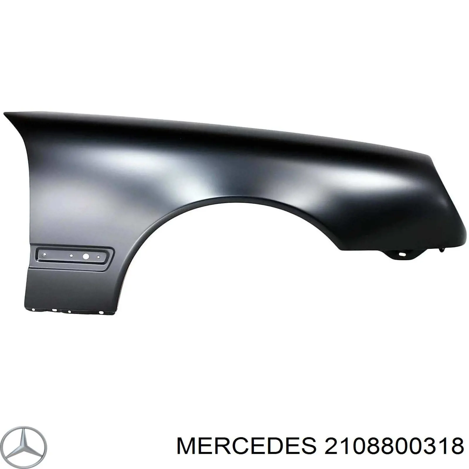 2108800318 Mercedes guardabarros delantero izquierdo