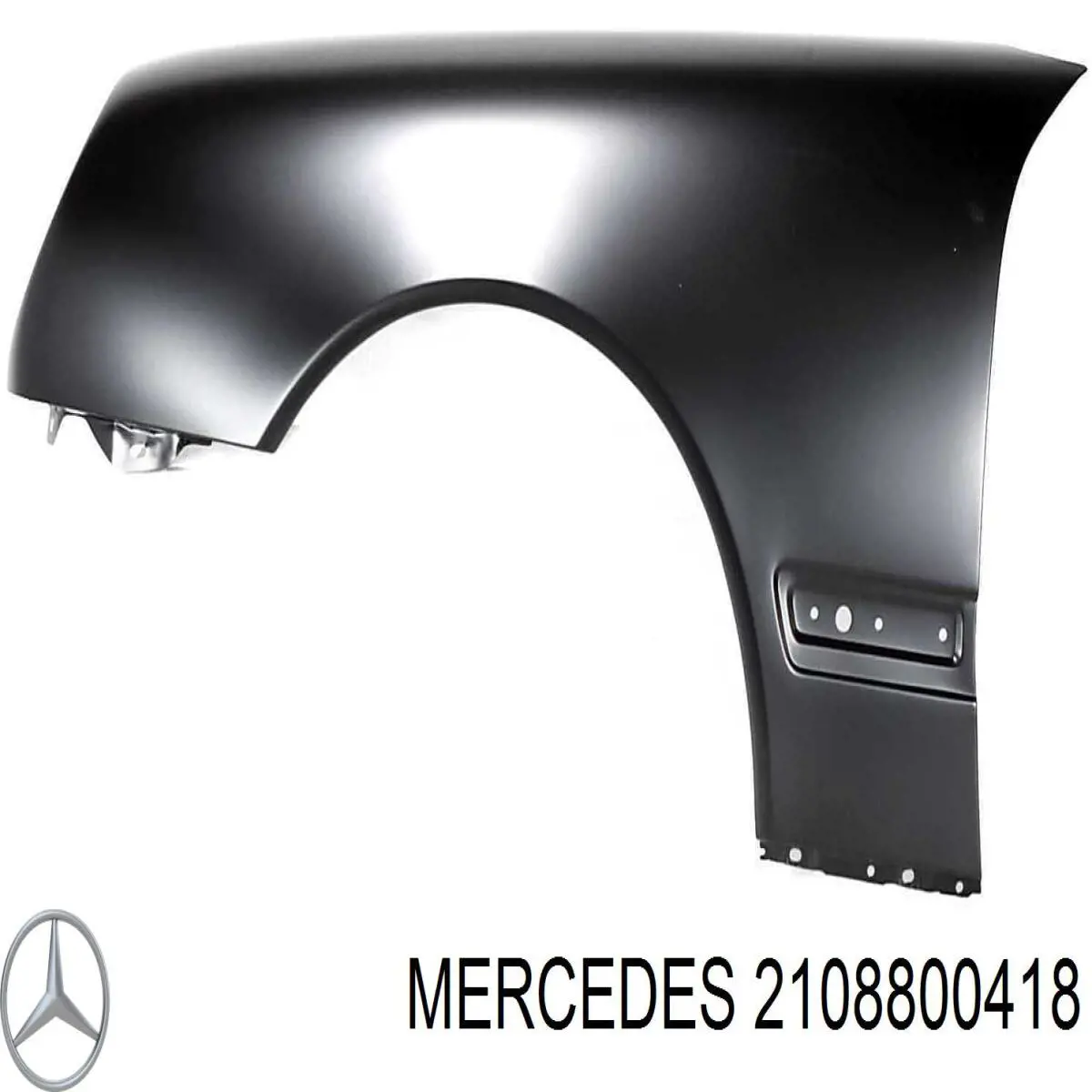 2108800418 Mercedes guardabarros delantero derecho