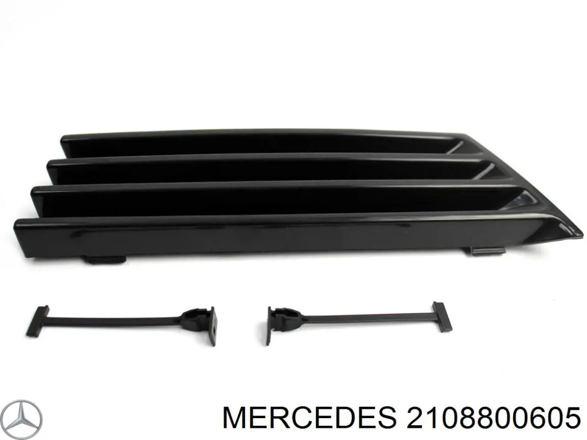 Tapa cubre gancho de remolque para parachoques delantera para Mercedes E (S210)