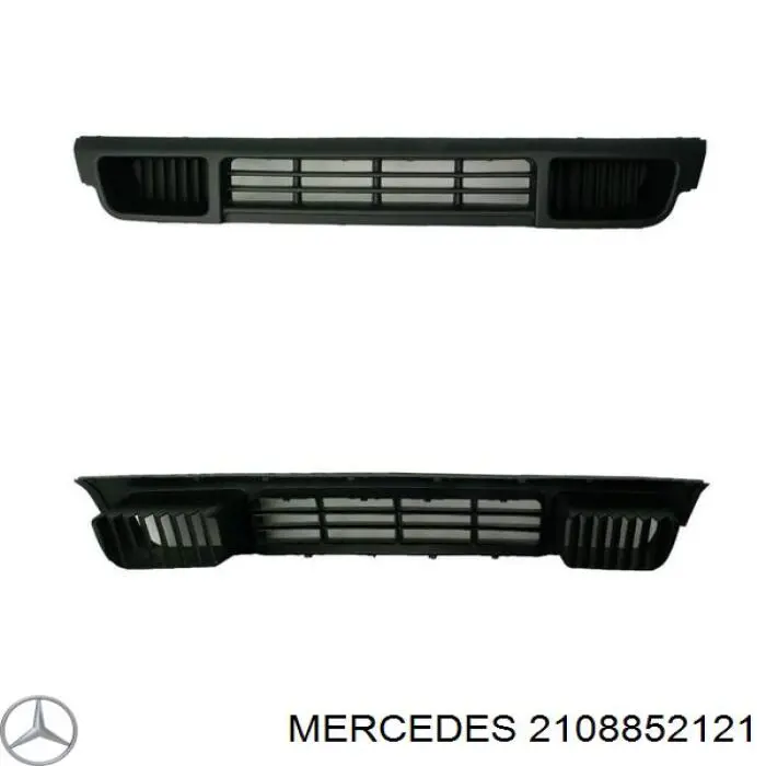 2108852121 Mercedes listón embellecedor/protector, parachoque delantero izquierdo