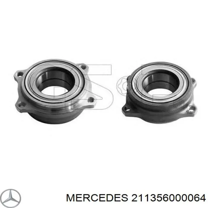 211356000064 Mercedes cubo de rueda trasero