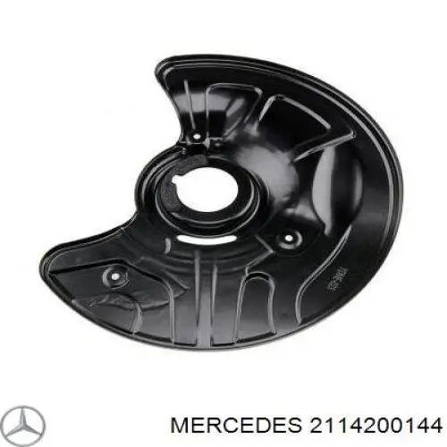 2114200144 Mercedes chapa protectora contra salpicaduras, disco de freno delantero izquierdo