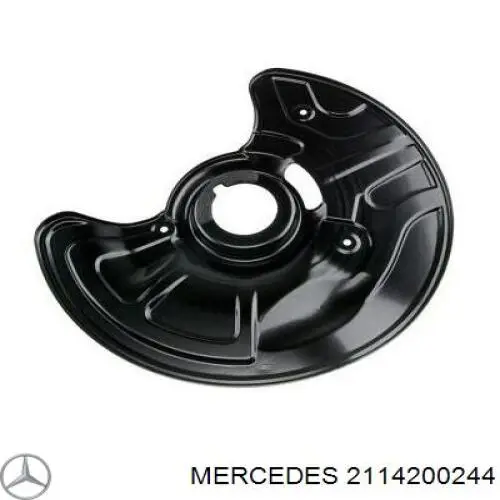 2114200244 Mercedes chapa protectora contra salpicaduras, disco de freno delantero derecho