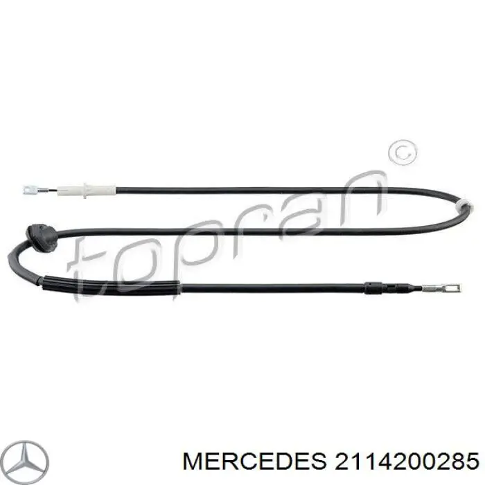 2114200285 Mercedes cable de freno de mano trasero izquierdo