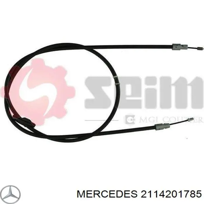 2114201785 Mercedes cable de freno de mano delantero