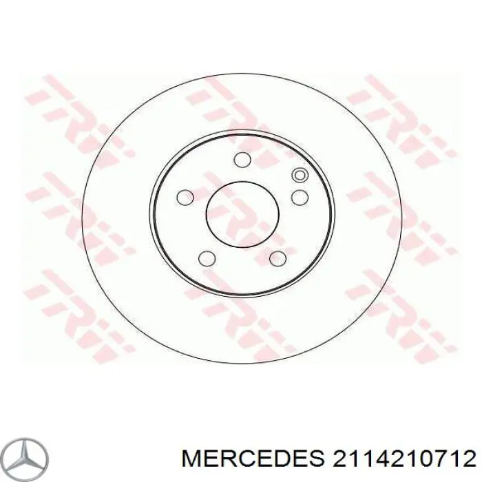 Disco de freno delantero Mercedes 2114210712