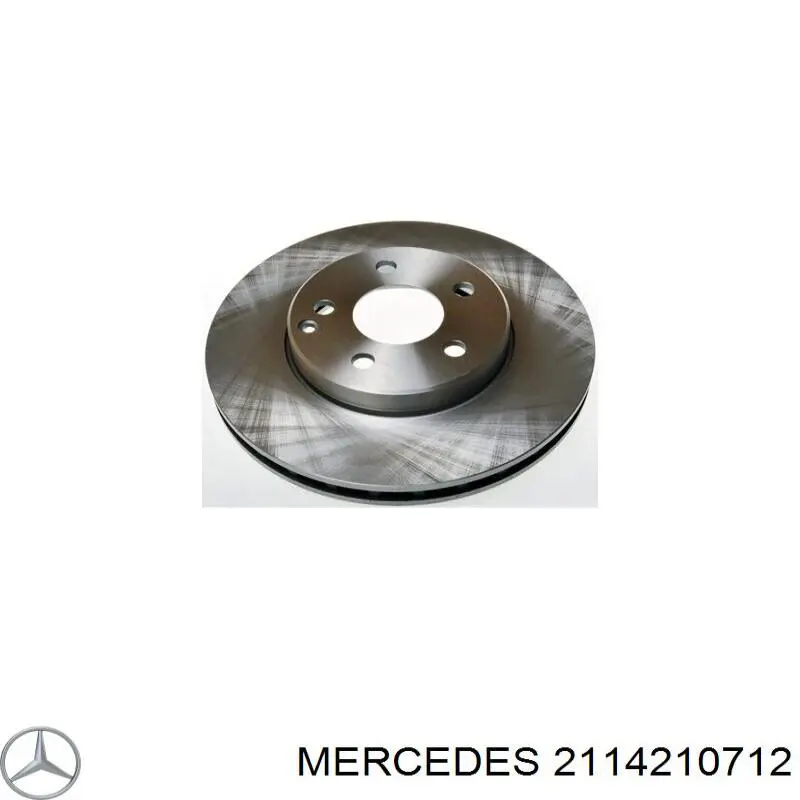 2114210712 Mercedes disco de freno delantero