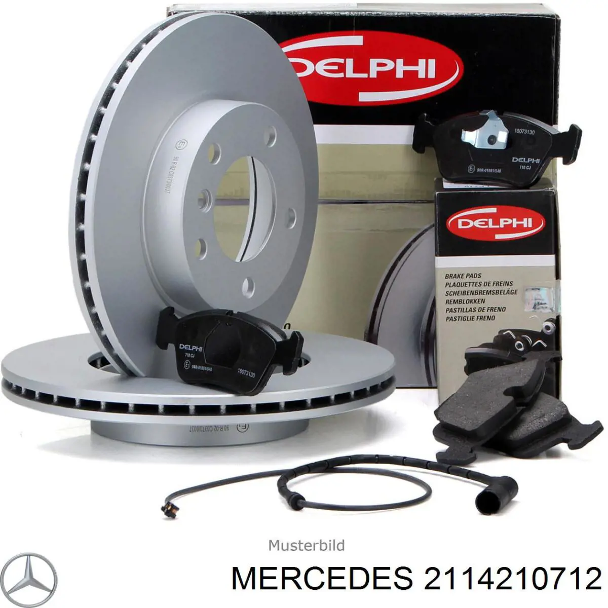 Disco de freno 2114210712 Mercedes