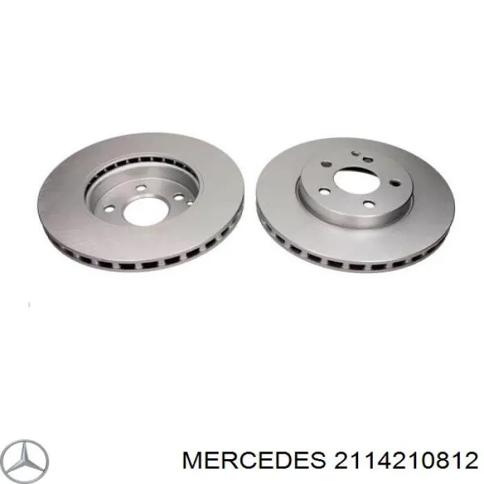 2114210812 Mercedes disco de freno delantero