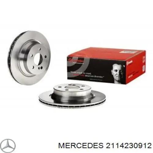 2114230912 Mercedes disco de freno trasero