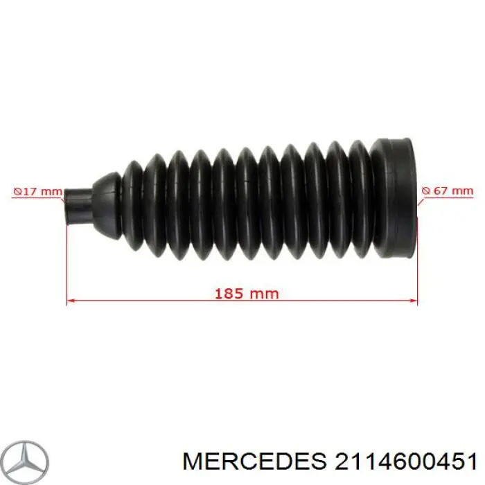 A2114605100 Mercedes tubos de cremallera de dirección