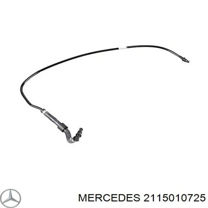 2115010725 Mercedes tubería de radiador, tuberia flexible calefacción, superior