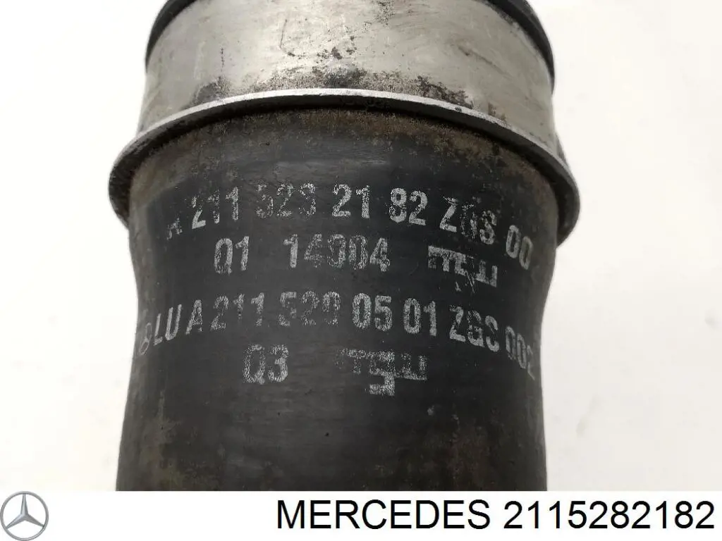 2115282182 Mercedes tubo flexible de aire de sobrealimentación izquierdo
