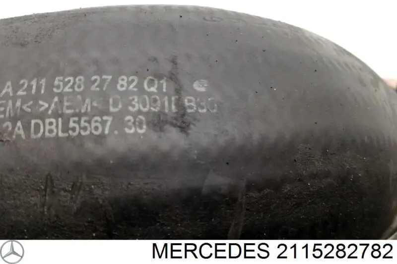 2115282782 Mercedes tubo flexible de aire de sobrealimentación inferior izquierdo