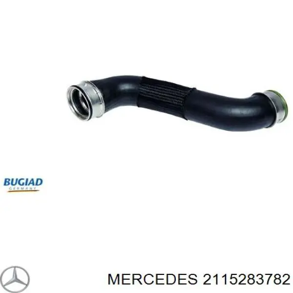 2115283782 Mercedes tubo flexible de aire de sobrealimentación inferior izquierdo