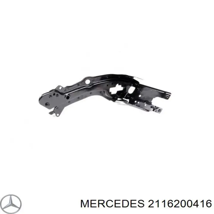 2116200416 Mercedes soporte de radiador derecha (panel de montaje para foco)