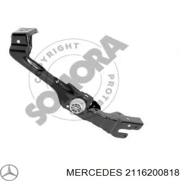 2116200818 Mercedes soporte de radiador derecha (panel de montaje para foco)