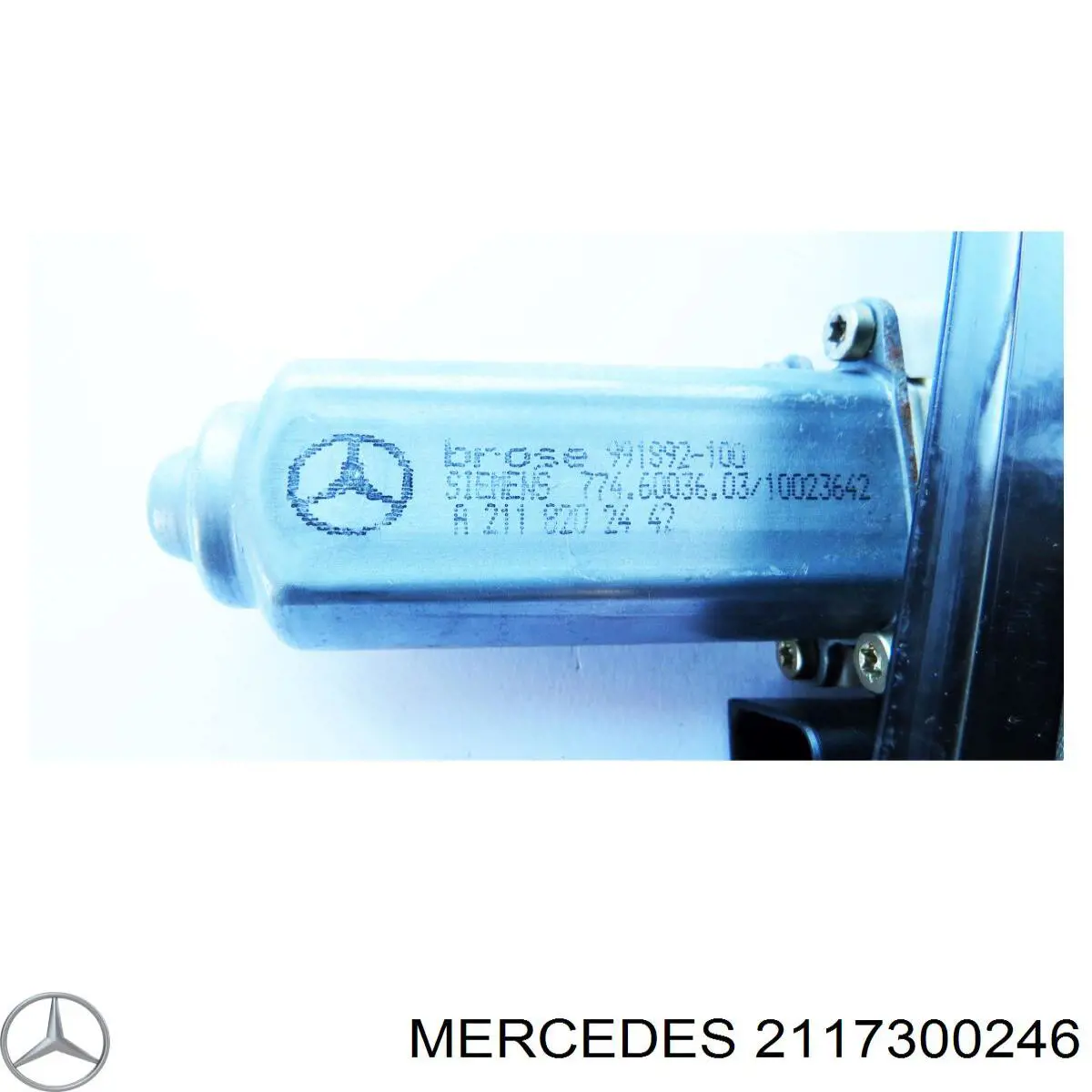 2117300246 Mercedes mecanismo de elevalunas, puerta trasera derecha