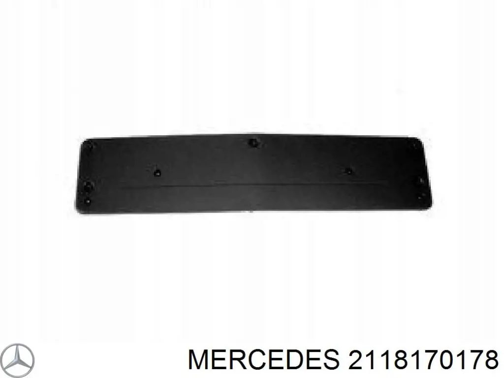 2118170178 Mercedes soporte de matricula delantera